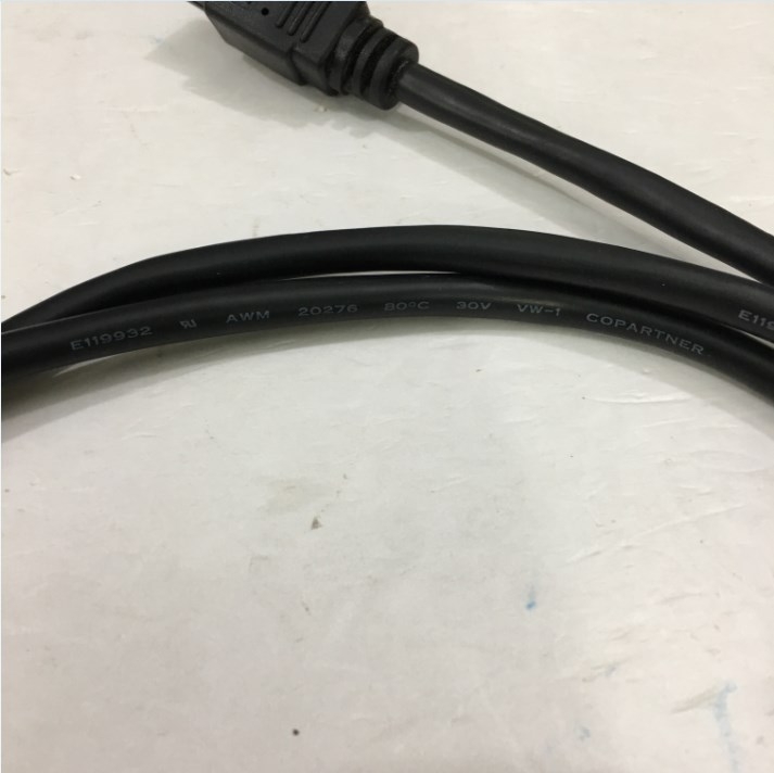 Cáp IEEE 1394b FireWire Cable 9 Pin to 9 Pin Hàng Chất Lượng Cao E119932 AWM STYLE 20276 80°C 30V VW-1 Tốc Độ Truyền Dữ Liệu Lên Tới 800Mb / giây Black Length 1M