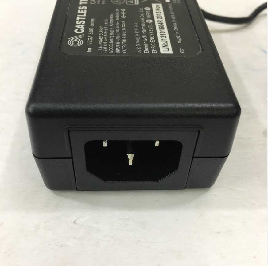 Adapter Original 9V 4A 36W CASTLES AU1360903n Connector Size 4.0mm x 1.7mm 90 Degree