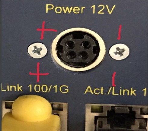 Adapter 12V 10A  ATRON Connector Size 4 Pin 10mm Mini Din For Máy Tính Công Nghiệp Industrial Computers