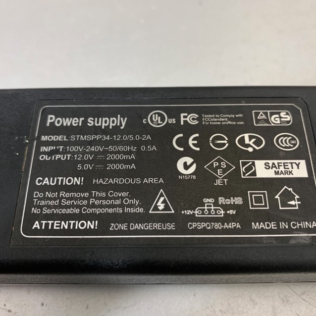 Adapter External Hard Drive Caddy 12V 2A 5V 2A STMSPP34 For HDD ODD Power Connector 4Pin Molex Female