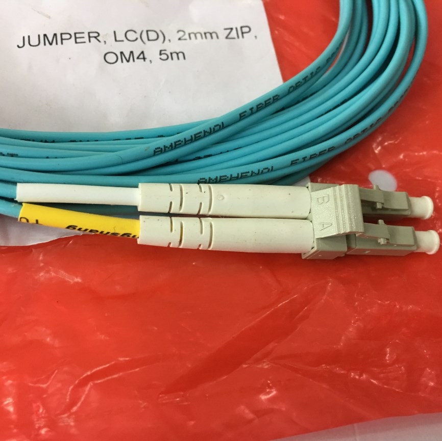 Dây Nhẩy Quang OM4 LC to LC Duplex 5M DELL 05J55V Multimode Fiber Optic Patch Cable OS2 50/125 2.0mm PVC Length 5M