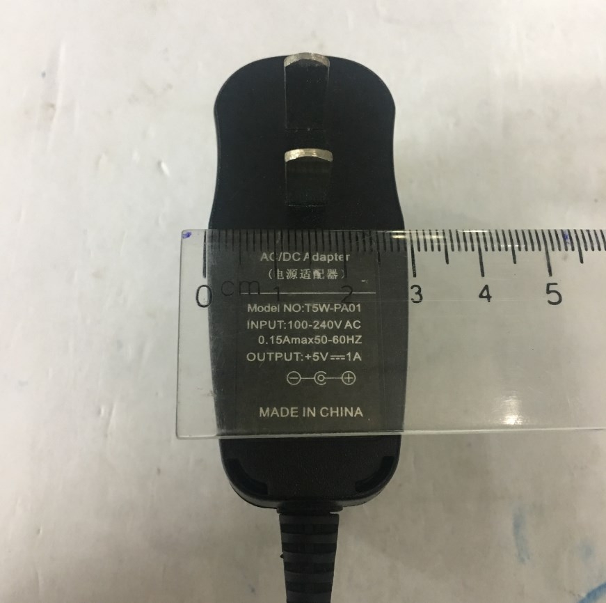 Adapter Original 5V 1A 5W T5W-PA01 Power Supply Connector Size 5.5mm x 2.5mm