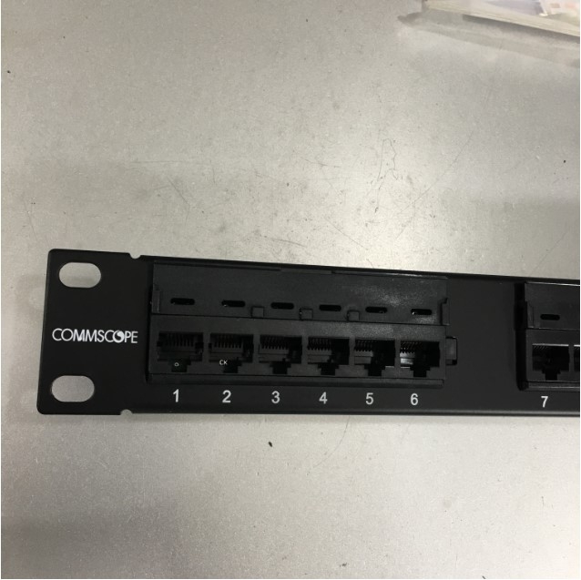 Thanh Trung Chuyển Đấu Nối Commscope AMP 0-0406330-1 24 Port Patch Panel CAT 5E UTP 1U