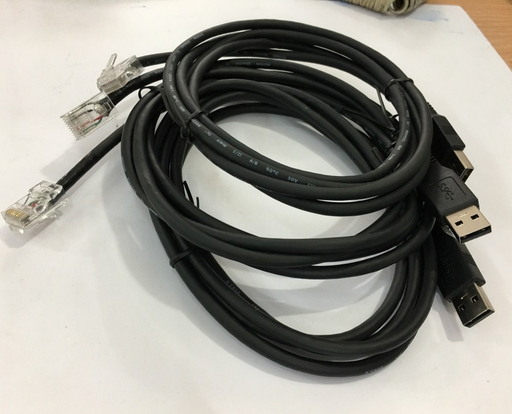 Cáp Đọc Mã Vạch Honeywell MS9541 BarCode Scanner Cable USB to RJ50 10P10C Multi Core Length 1.8M