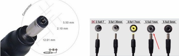 Adapter Original WT-24 24V 2A 48W Connector Size 5.5mm x 2.1mm