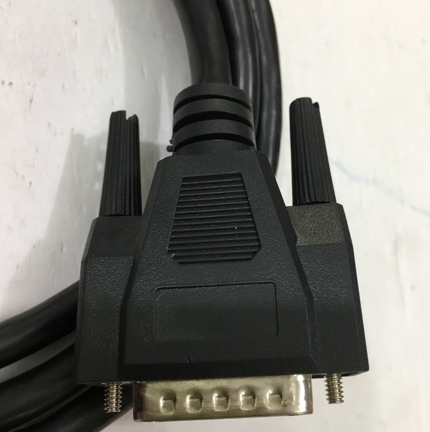 Cáp RS232C Chuẩn Công Nghiệp D-SUB DB15 Male to DB15 Male 2 Row 15Pin E302625 AWM 20276 Cable Black Length 1.4M