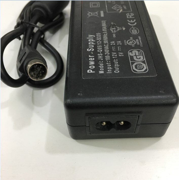 Bộ Chuyển Đổi Nguồn Adapter JHS-Q 12V 2A 5V 2A Connector Size 6 Pin Mini Din