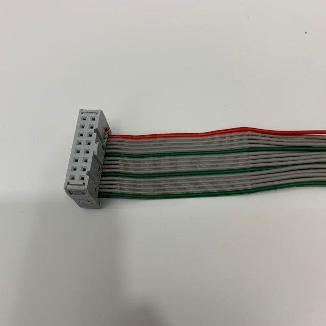 Cáp Dài 1.5M 5ft IDC 16 Pin FC 2*8 Pitch 2.54mm Cable Flat Ribbon Data Rainbow Color 16 Wire x 1.27mm Cable 28AWG 105°C 300V For Machines, PLC, Digital I/O Board