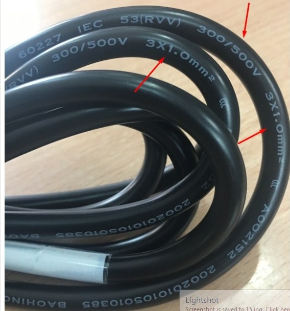 Dây Nguồn Chính Hãng CISCO 37-0343-01 AC Power Cord IEC60320 IEC C13 Volex V3203C V1625 10A 250V 3X1.0mm Australia & China Length 2.5M