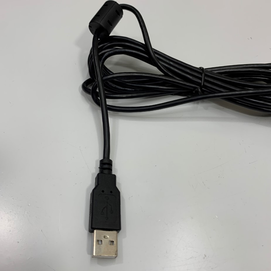 Cáp USB 2.0 Type A to Type B Left Angle 10Ft Dài 3M Shielded Style 2725 28AWG For Laser Marking Machine and the Computer