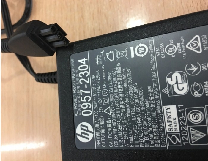 Adapter Original HP 0957-2304 32V 1094mA 12V 250mA for HP OfficeJet Printer 6100 6600 6700 7110 7610 7612 Photosmart 7510 7515 e-All-in-One Connector size 3Pin