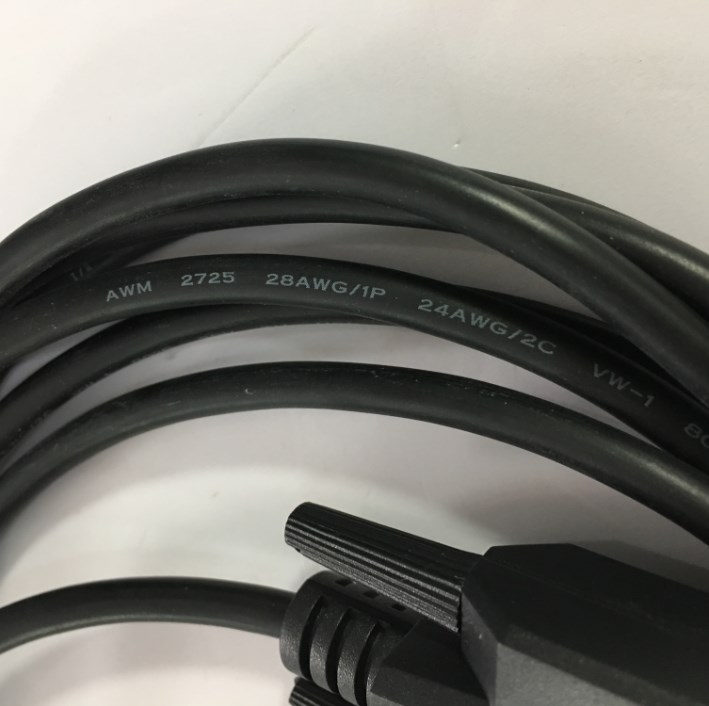 Cáp Kết Nối Cổng Com RS232 Hai Đầu Âm Chuẩn Chéo Simple Null Modem With Out Handshaking RS232 DB9 Female to RS232 DB9 Female Cable Multi-Conductor 30V 28AWG Black Length 3M