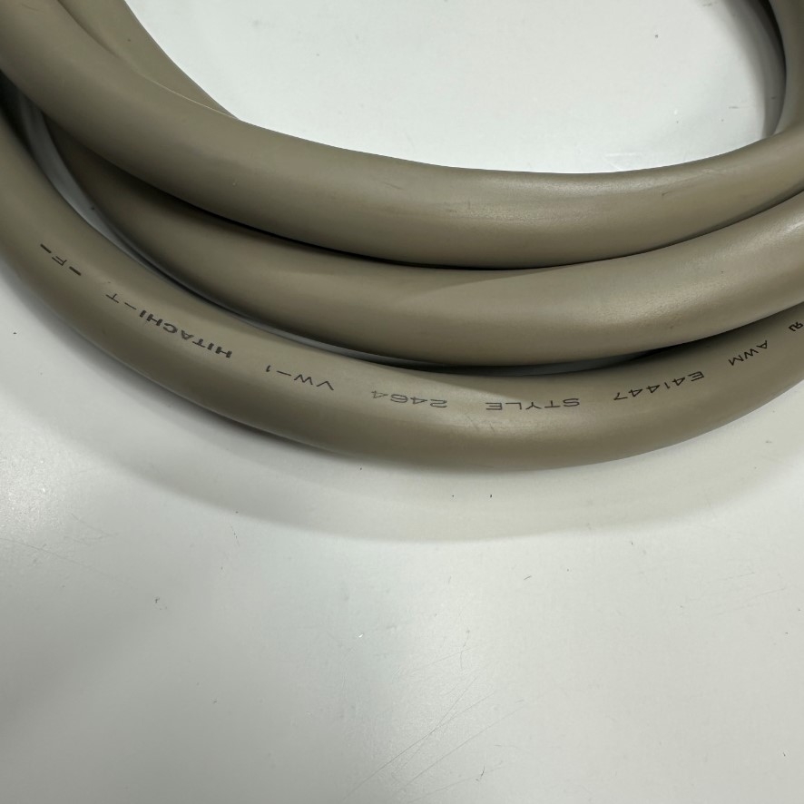 Cáp 2.7M 9ft SCSI D-Sub DB50 Pin Male to Female Shielded Grey OD 13mm Cable OEM Thay Thế Phoenix Contact Cable-D50SUB/B/S/300 For Power Cable and I/O Signal Phoenix Termination board