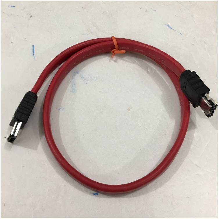 Cáp Dữ Liệu eSATA to eSATA Cable PVC Red Length 0.5M