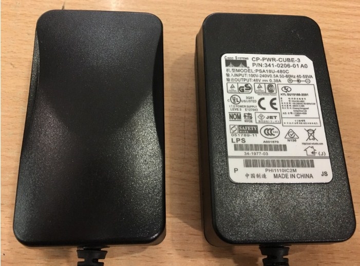 Bộ chuyển nguồn Cisco Aironet 1830 AIR-AP1832I-S-K9 48V 0.38A 40W Connector Size 5.5mm x 2.5mm