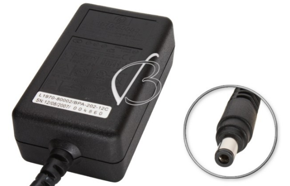 Adapter Original 12V 1250mA 15W Scanjet G3010 Scanner HP L1970-80002 BPA-202-12C Connector Size 5.5mm x 2.1mm