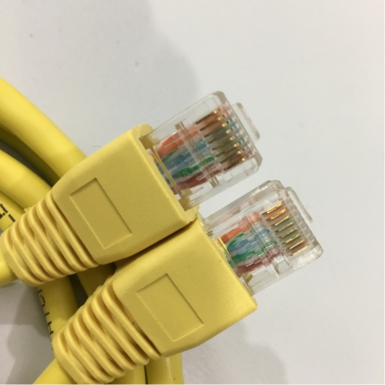 Dây Nhẩy Cisco 74-3079-01 24AWM Cat5e UTP PVC CM Ethernet Network Patch Straight Through Cable Yellow Length 1.8M