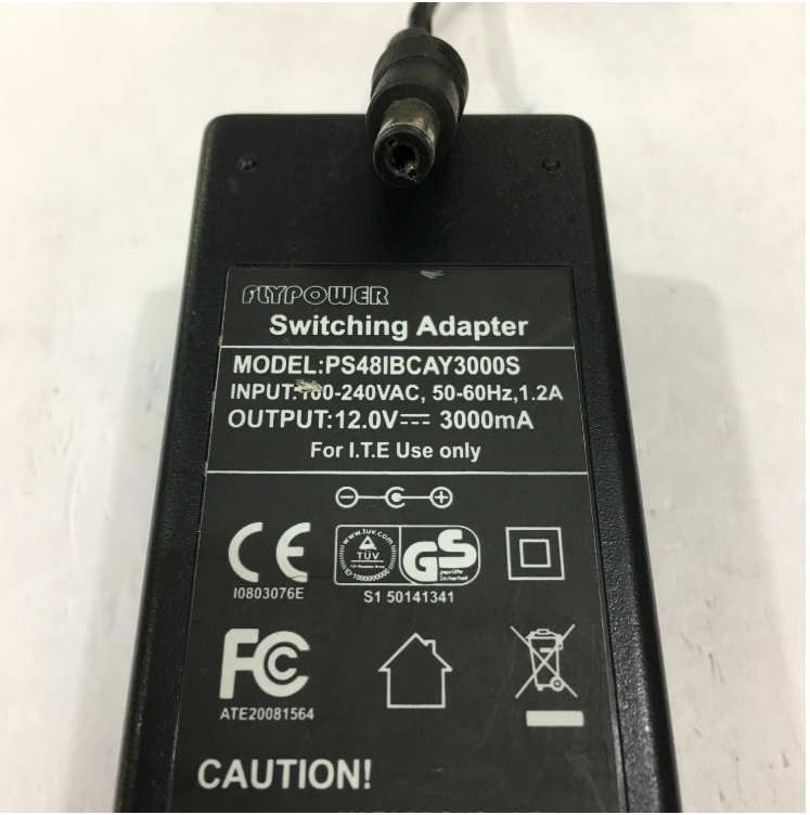 Bộ Chuyển Đổi Nguồn Adapter Original 12V 3A 36W FlyPower PS48IBCAY3000S Connector Size 5.5mm x 2.1mm