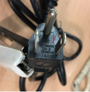 Dây Nguồn 3 Chân 2 Dẹt 1 Tròn Có Tiếp Địa TA HSING E-74893 TA-5 TA-3 AC Power Cord Japan JIS C 8303 IEC C13 14 AWG 15A 125V 3X2.08mm Dài 1.8M