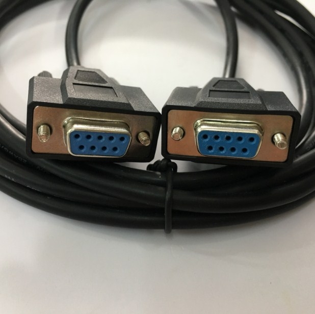 Cáp Lập Trình Programming Cable C3M5P01-D9F0-D9M0 3M Kết Nối Autonics GP/LP Series Với Máy Tính Qua Giao Thức RS-232C DB9 Female to DB9 Female Black Length 3M