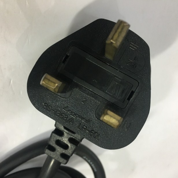 Dây Nguồn LONGWELL LP-60L SL-60 UK Chuẩn 3 Chấu Có Cầu Chì AC Power Cord BS1363 to C13 10A 250V 3X1.0mm Length 2.5M