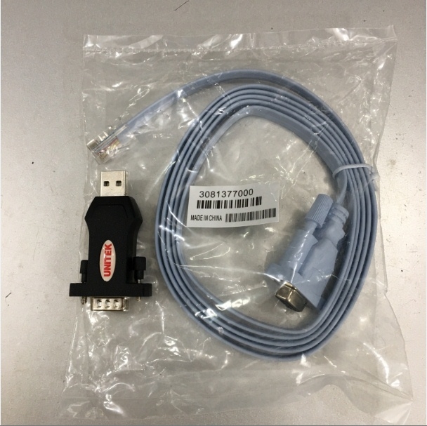 Bộ Combo Đầu Chuyển Đổi Dùng Cấu Hình Thiết Bị Network Cisco RS232 DB9 Female to RJ45 Và USB to RS232 UNITEK Y-109 For Console Management Router Cable Length 1.8M