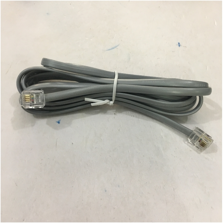 Dây Nhẩy Điện Thoại Bàn LIOU YUANE Telephone 4 Wire RJ11 Male Cross Pinned Telephone Line Patch Cord Cable Length 2.3M