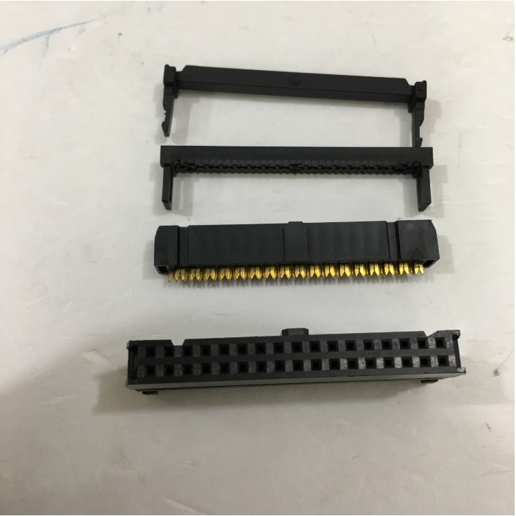 34-Pin 2x17 IDC Flat Ribbon Cable – 2 Inch Length, 2.54mm Pitch, Female Connectors
