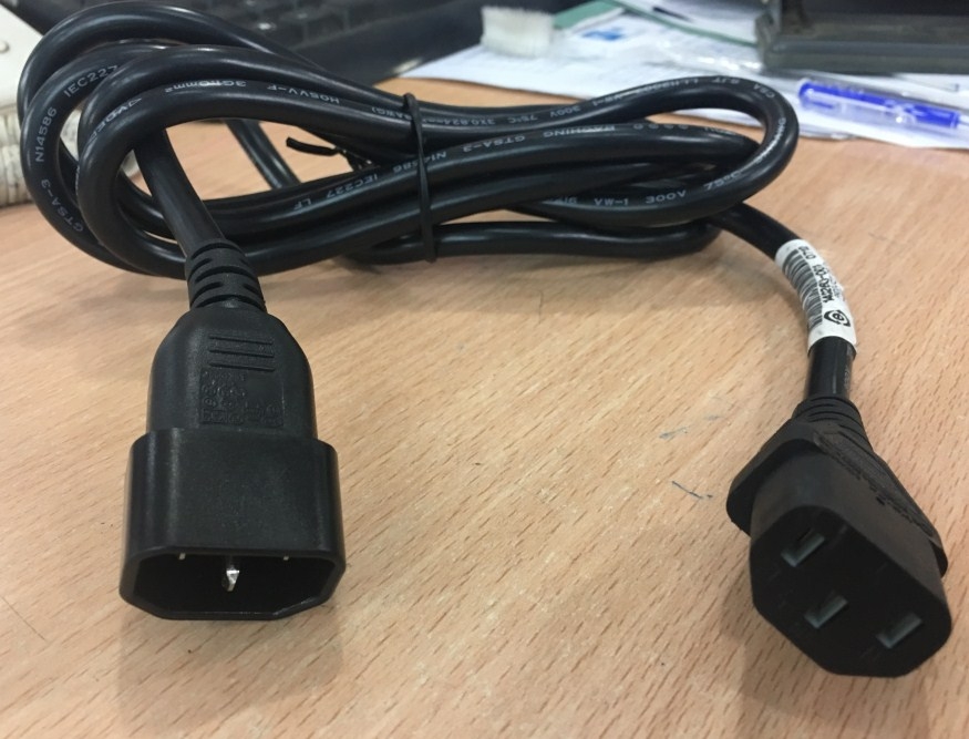 Dây Nguồn HP 142263-001 Volex VAC14S V1625 C13 C14 AC Power Cord IEC60320 IEC C13 to IEC C14 10A 250V 3x1.0mm 18AWG For Server Rack Computer Desktop Cisco Jumper Length 2M