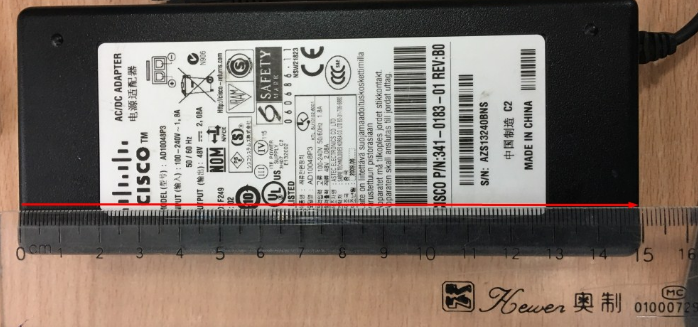 Adapter Original Cisco AD10048P3 48V 2.08A Connector Size 5.5mm x 2.5mm