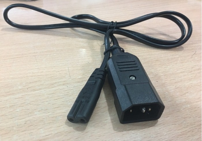 Dây Nguồn Cắm PDU UPS I-SHENG AC Power Cord IEC 320 C14 to C7 250V 10A 2.5A 2x0.75mm² Length 1.8M