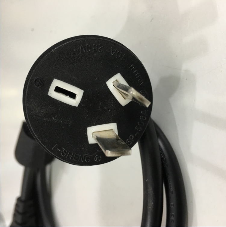 Dây Nguồn I-SHENG SP-506A IS-034 AC Power Cord Australia & China IEC60320 IEC C5 10A 2.5A 250V 3X0.5mm Length 90Cm