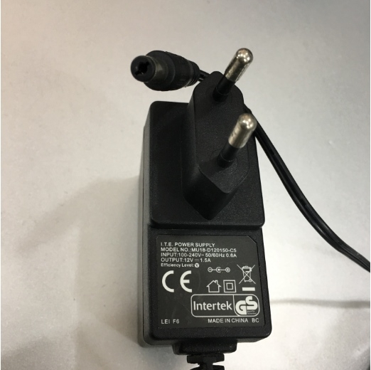Adapter 12V 1.5A LEI MU18-D120150-C5 Connector Size 5.5mm x 2.1mm