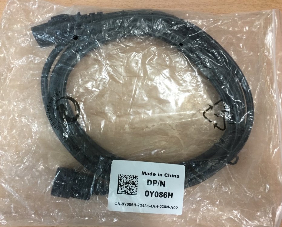 Dây Nguồn Máy Chủ Chính Hãng Dell PowerEdge Server Longwell LS-14 LS-60 AC POWER CORD IEC60320 IEC C13 to C14 10A 250V 3x1.0mm Length 4M