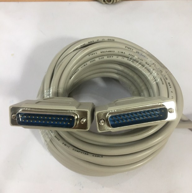 Cáp Kết Nối Cổng LPT Parallel 1284 Dương Dương Chuẩn Song Song Nối Tiếp DB25 Male to DB25 Male Serial Cable Grey Length 10M