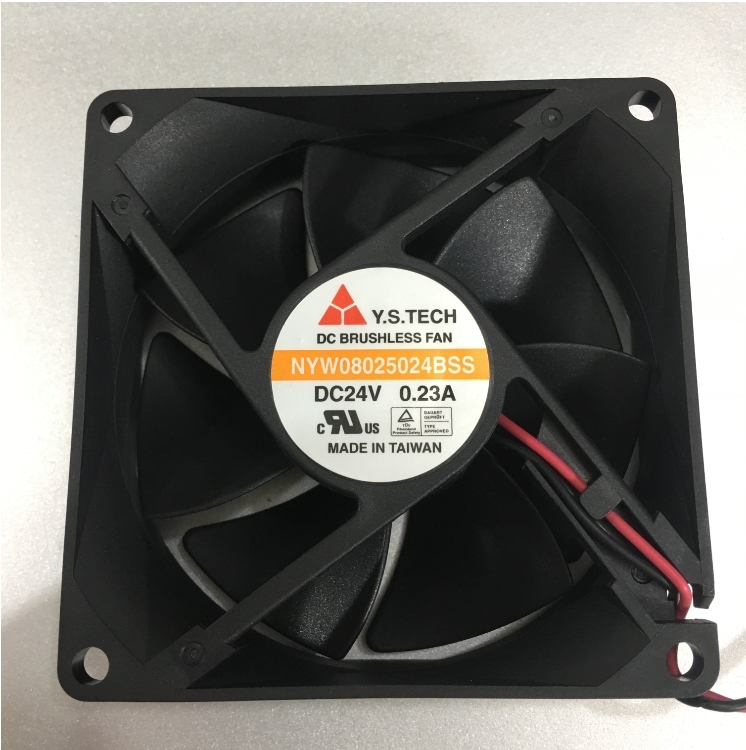 Y.S TECH NYW08025024BSS 24V 0.23A Server - Square Fan 80x80x25mm 2 Wire