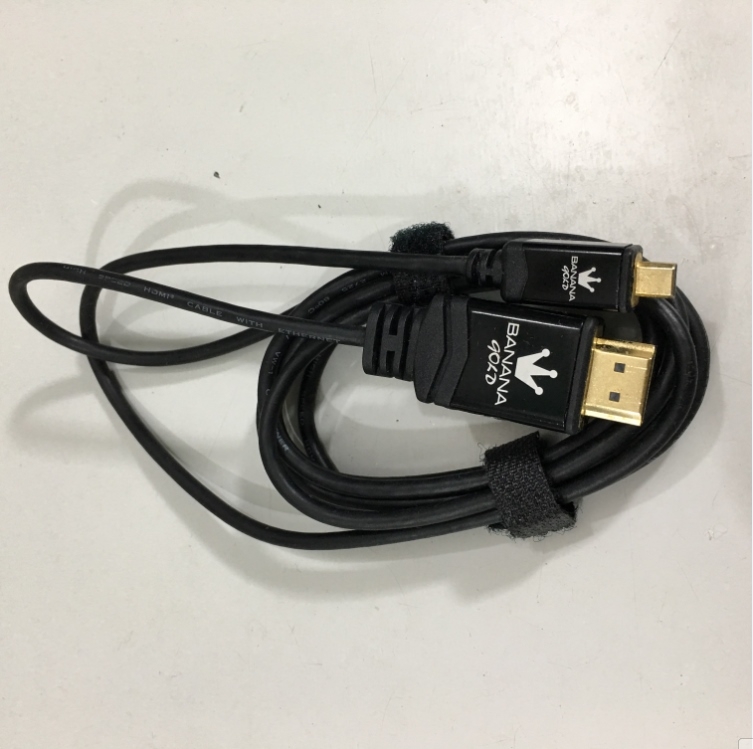 Cáp Chuyển Đổi Tín Hiệu Banana Gold HDMI to Micro HDMI Cable Support Ethernet 3D Audio Return Channel Length 1.8M