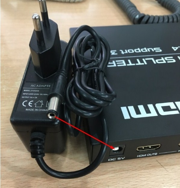 Adapter HDMI ATEN 5V 2A Connector Size 5.5mm x 2.1mm
