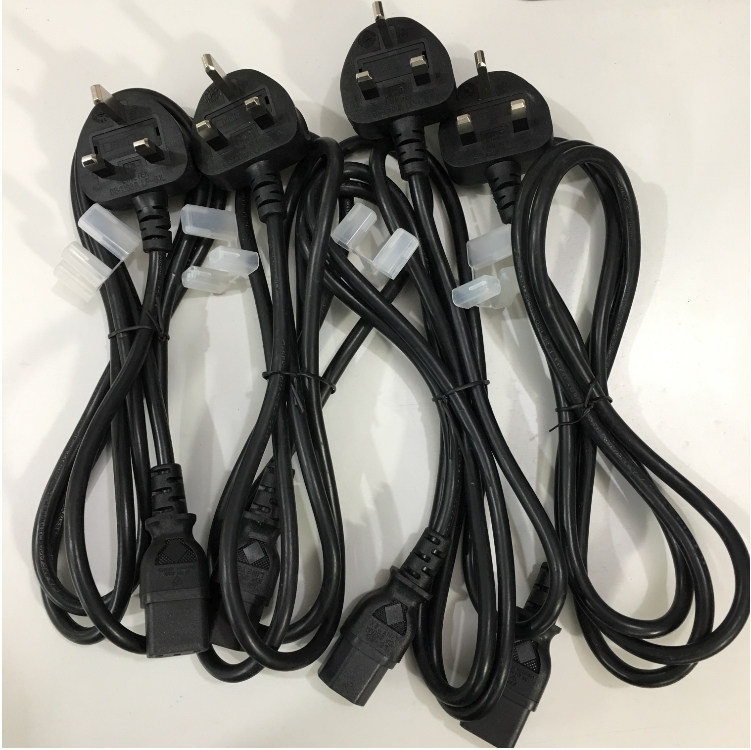 Dây Nguồn LINETEK BS-1363A LP-61L SL-60 UK Chuẩn 3 Chấu Có Cầu Chì AC Power Cord BS1363 to C13 10A 250V 3X1.0mm² For Thiết Bị Y Tế Thiết Bị Mạng Cisco Và Máy Chủ Black Length 1.8M