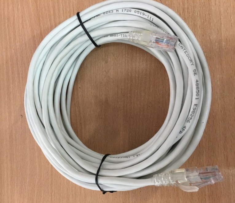 Cáp Mạng CAT5E COMMSCOPE EIA/TIA 568B CAT5E RJ45 Ethernet Network Patch Cable Straight-through White dài 20M