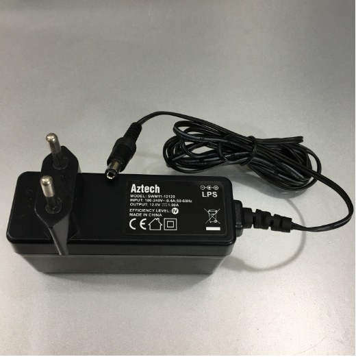Adapter 12V 1A 12W Aztech SWM11-12120 Connector Size 5.5mm x 2.1mm