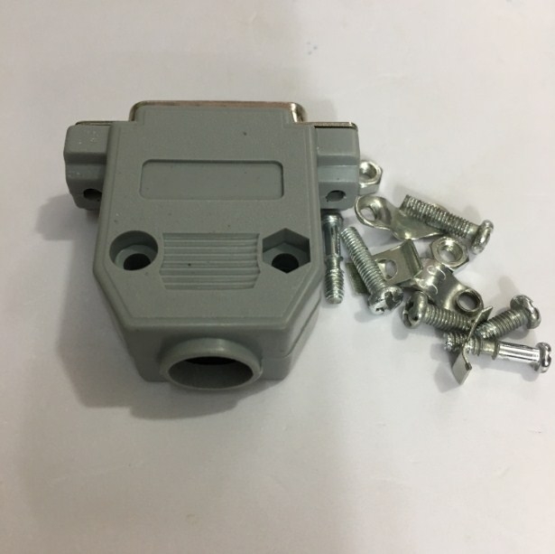 Bộ Rắc Hàn Cổng D-SUB 15 Chân Hai Hàng Dương DB15 Male 2 Row Solder Connector Kit Plastic