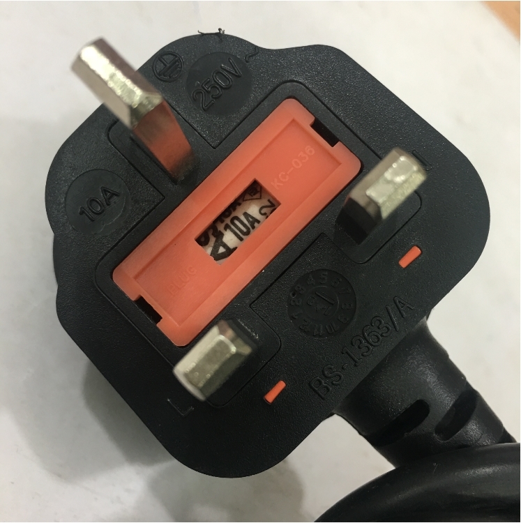 Dây Nguồn KING CORD KC-036 KC-003 UK Chuẩn 3 Chấu Có Cầu Chì AC Power Cord BS1363 to C13 10A 250V 3x1.0 mm² For Thiết Bị Y Tế Thiết Bị Mạng Cisco Và Máy Chủ Length 2.5M
