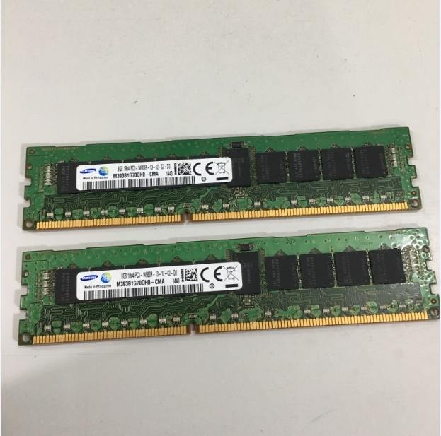 SAMSUNG 8GB 1RX4 PC3-14900R-13-12-C2-D3 DDR3 RDIMM ECC REG Server Memory M393B1G70QH0-CMA