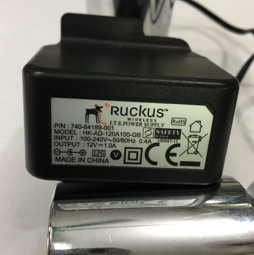 Adapter Original 12V 1A RUCKUS HK-AD-120A100-GB Connector Size 5.5mm x 2.1mm