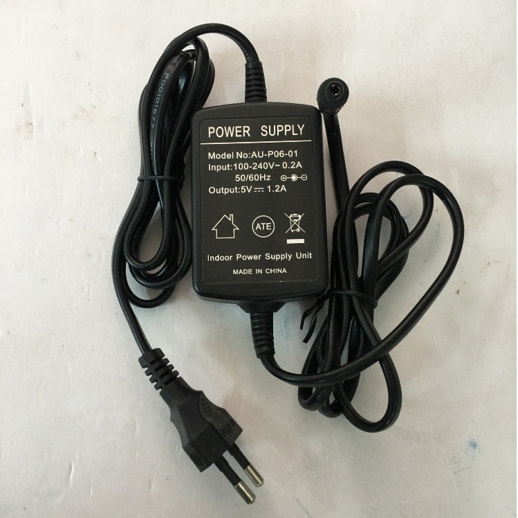 Adapter Original 5V 1.2A AU-P06-01 For Media Converter Connector Size 5.5mm x 2.5mm