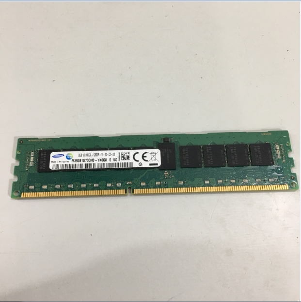 SAMSUNG 8GB 1RX4 PC3L-12800R-11-12-C2-D3 DDR3 RDIMM ECC REG Server Memory M393B1G70QH0-YK0Q8