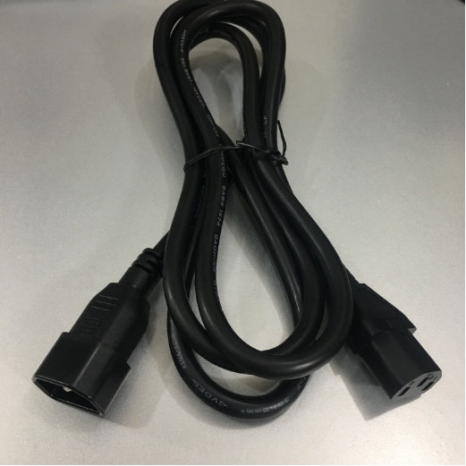 Dây Nguồn Máy Chủ Volex V1625BS VAC14LS AC Power Cord C13 to C14 10A 250V 3x1.0mm² 18AWG For UPS PDU APC ARES Eaton Emerson Và Server Rack Length 1.9M