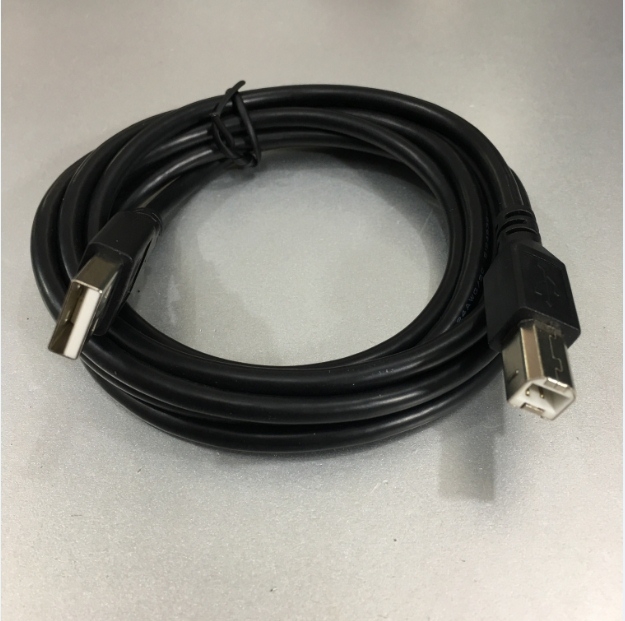 Cáp Kết Nối Truyền Thông PLC Programming USB Type A to Type B Male Cable AWM 2725 28AWG Black Length 1.5M