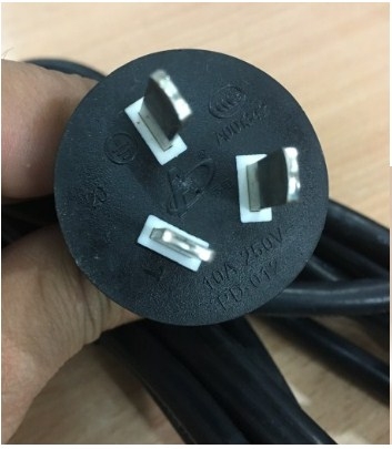 Dây Nguồn 3 Chân Dẹt Tam Giác Có Tiếp Địa Chính Hãng APD-012 PD-032 AC Power Cord Australia & China GB2099 IEC C13 10A 250V 3X1.0mm Length 3M